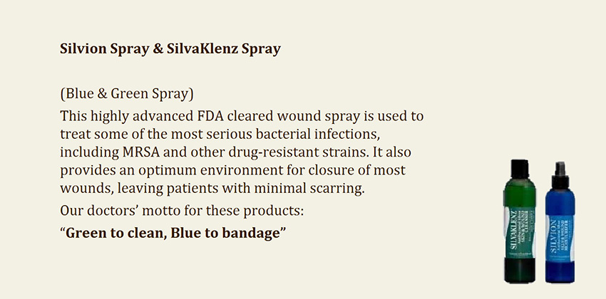 Silvion Spray and SilvaKlenz Spray